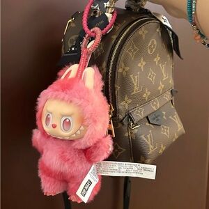 [NEW] POP MART Labubu Big into Energy Plush Pendant Keychain Love Red/Pink